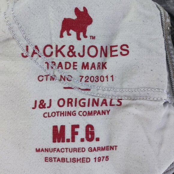 Jack & Jones jeans Erik anti fit hard washed light grey men's size 28/32 - Picture 8 of 16
